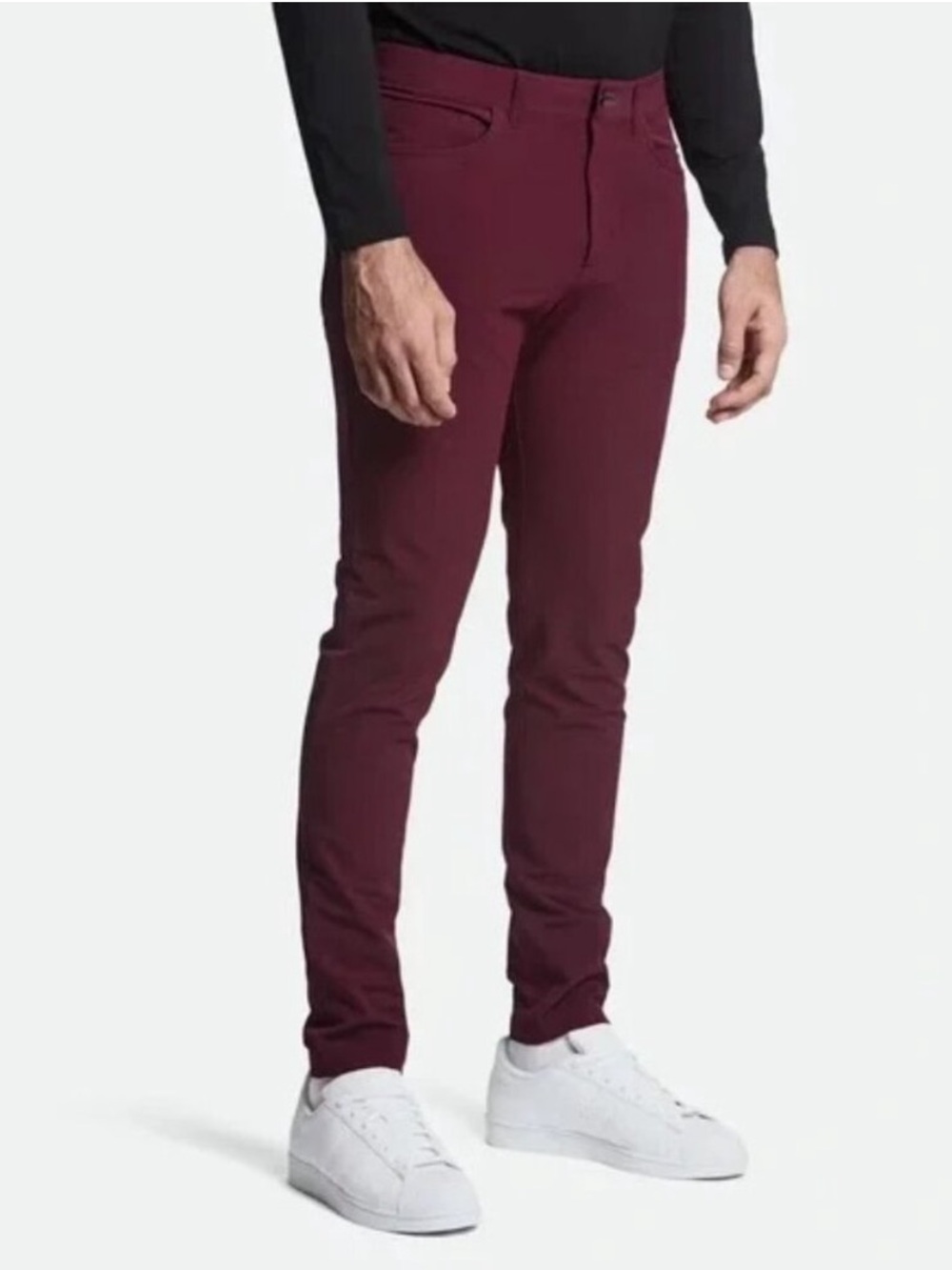 Public Rec Workday Pants Burgundy Maroon Performance Golf Slim Fit 36x32
